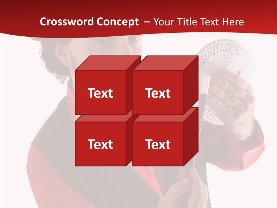 Young Isolated Beard PowerPoint Template