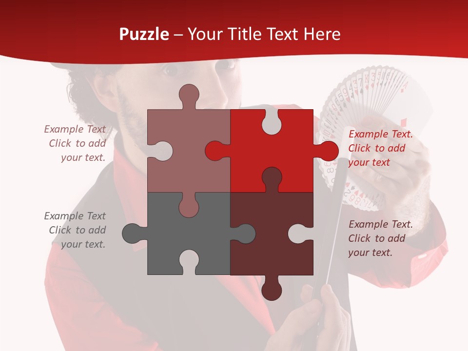 Young Isolated Beard PowerPoint Template