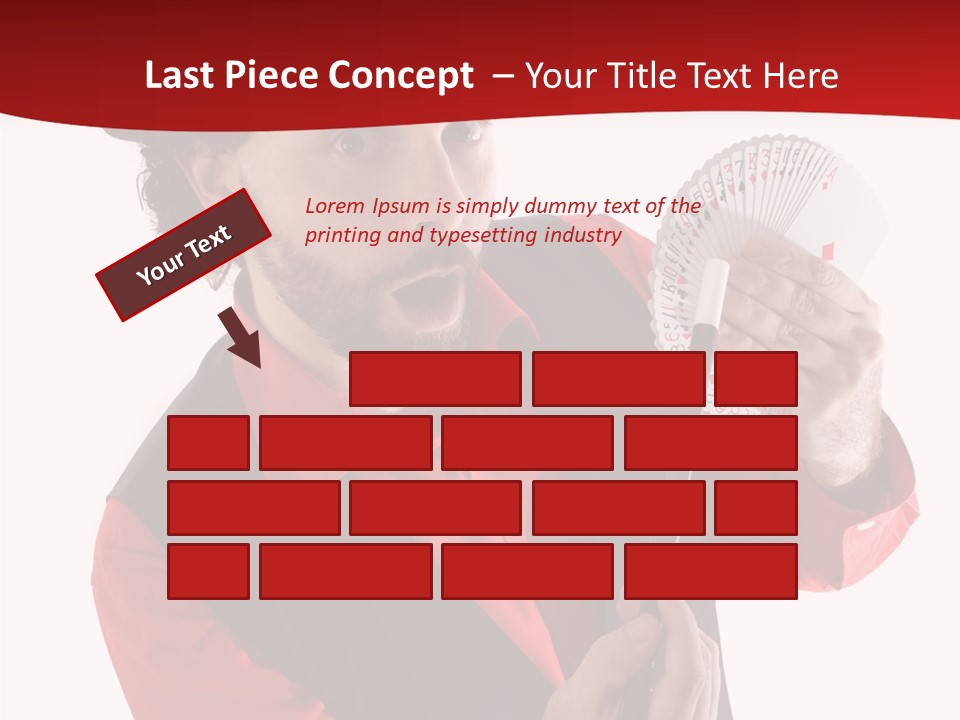 Young Isolated Beard PowerPoint Template