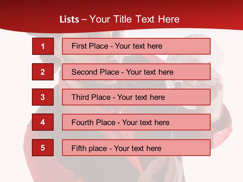 Young Isolated Beard PowerPoint Template