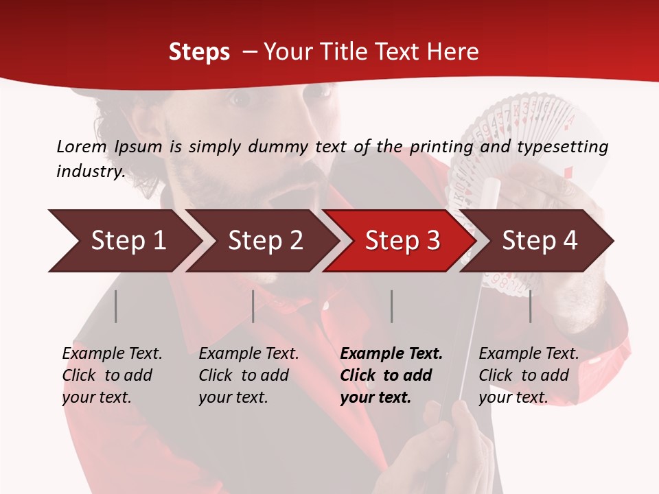 Young Isolated Beard PowerPoint Template