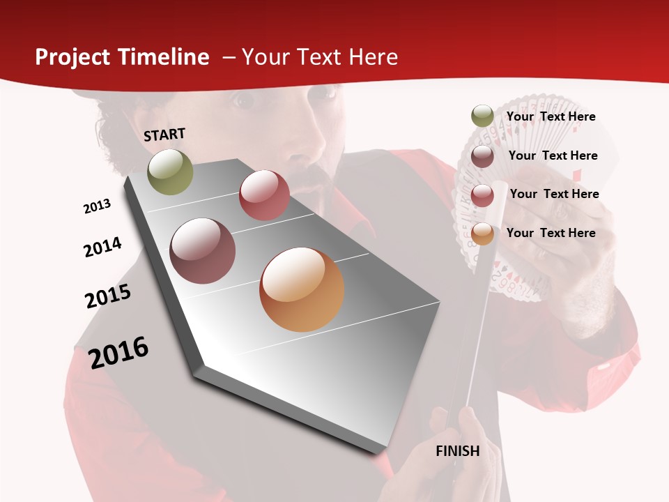 Young Isolated Beard PowerPoint Template