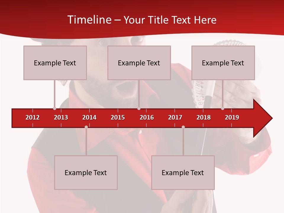 Young Isolated Beard PowerPoint Template
