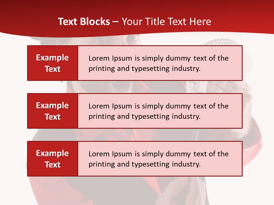 Young Isolated Beard PowerPoint Template