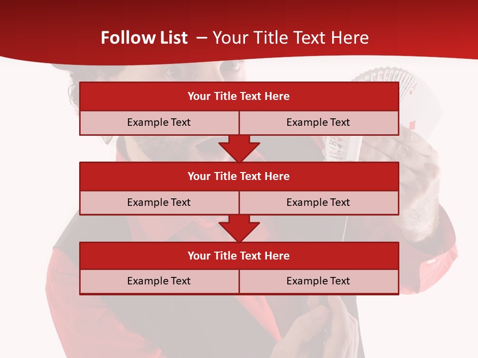 Young Isolated Beard PowerPoint Template