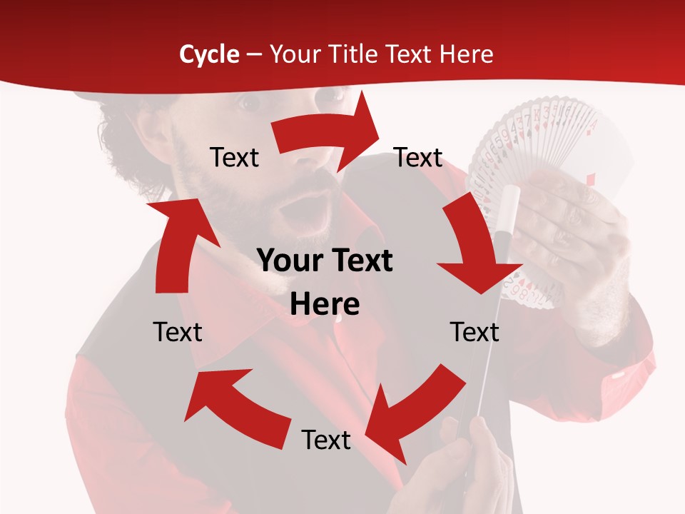 Young Isolated Beard PowerPoint Template