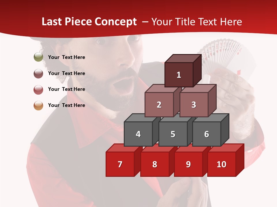 Young Isolated Beard PowerPoint Template