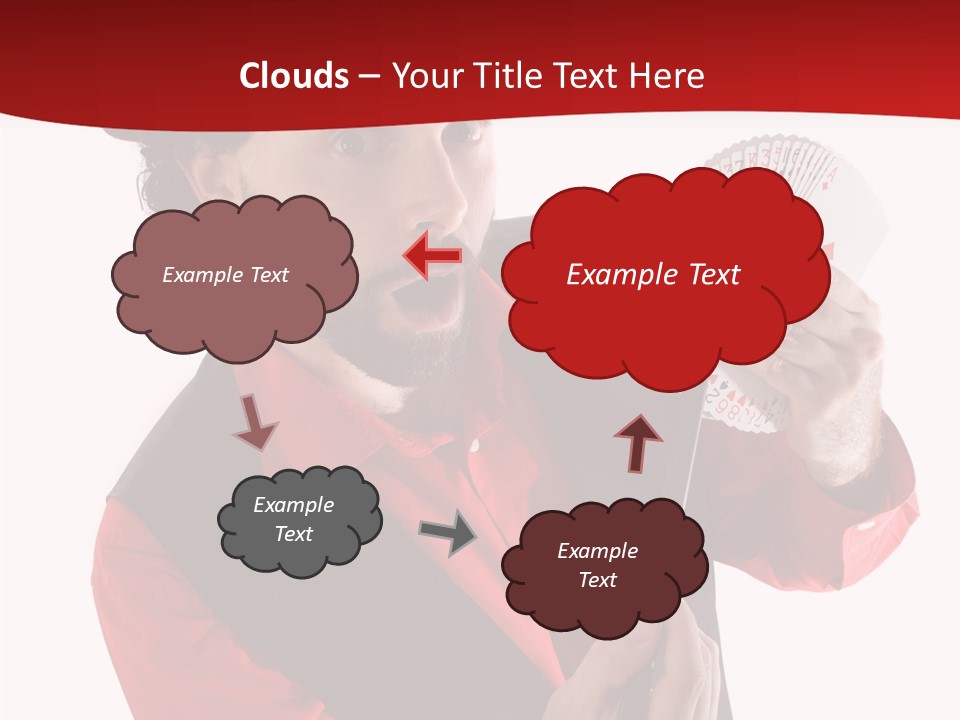 Young Isolated Beard PowerPoint Template