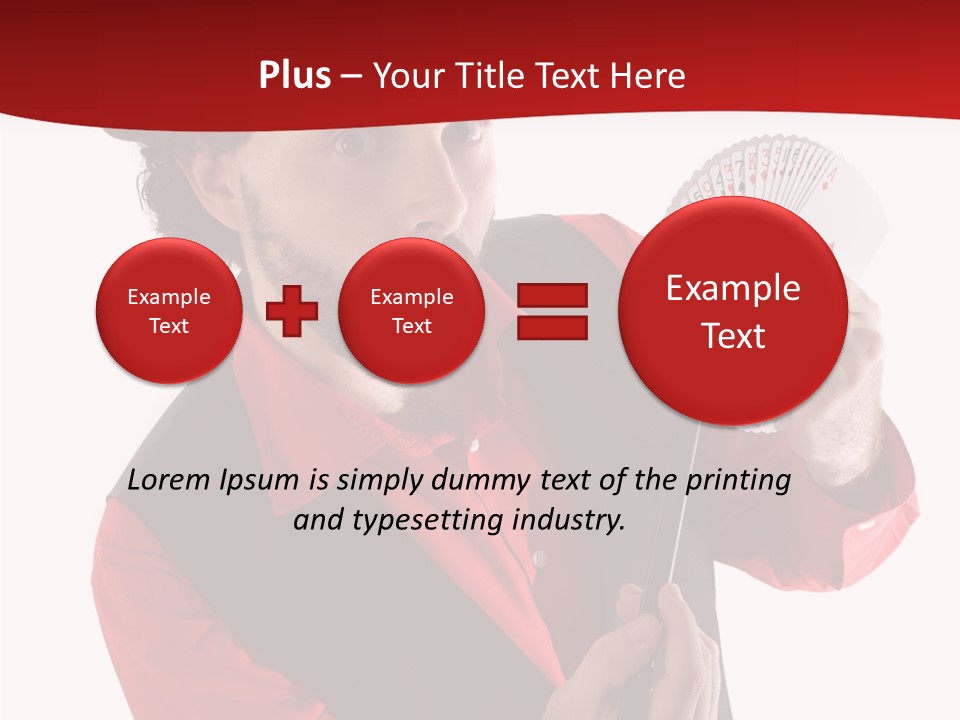 Young Isolated Beard PowerPoint Template