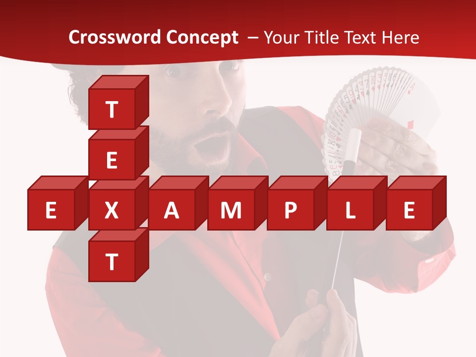 Young Isolated Beard PowerPoint Template