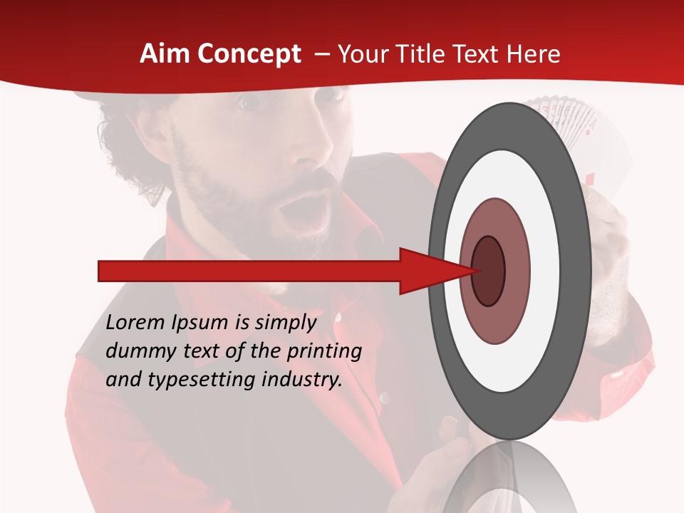 Young Isolated Beard PowerPoint Template