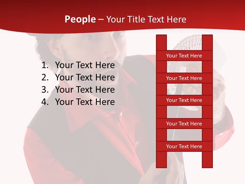 Young Isolated Beard PowerPoint Template