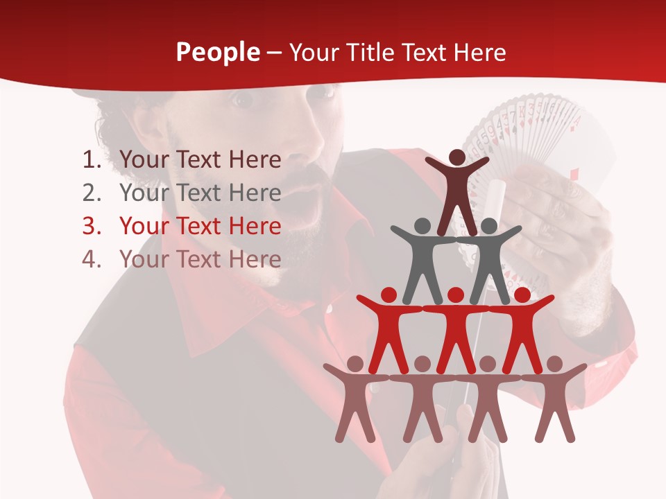 Young Isolated Beard PowerPoint Template