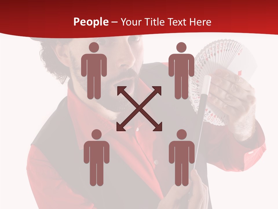 Young Isolated Beard PowerPoint Template