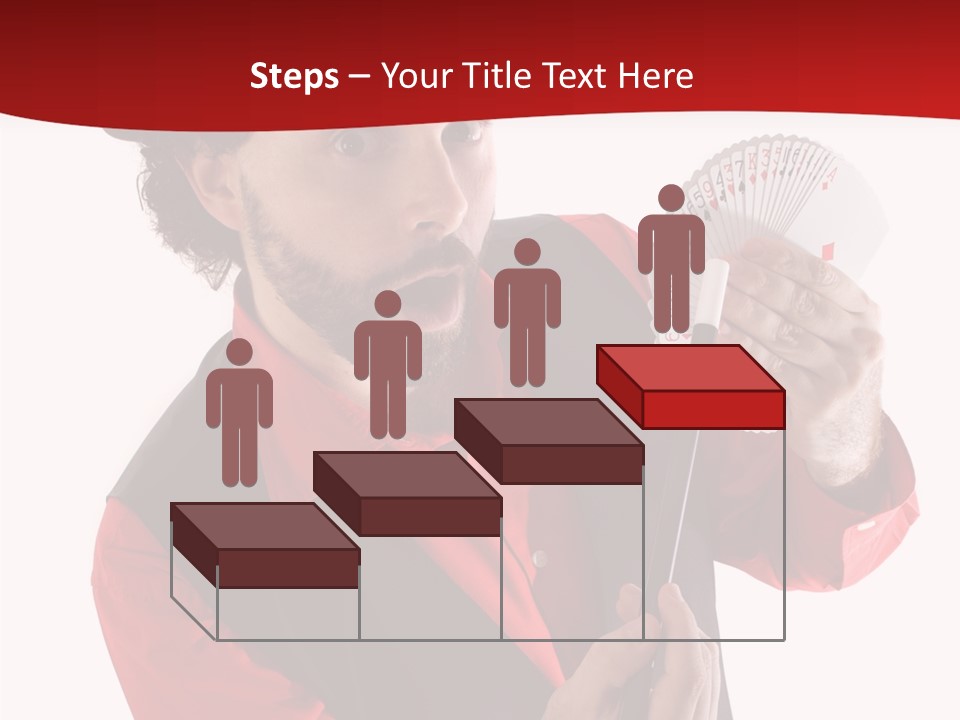 Young Isolated Beard PowerPoint Template