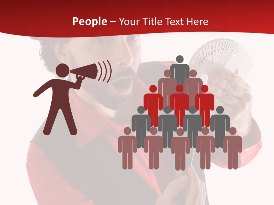 Young Isolated Beard PowerPoint Template