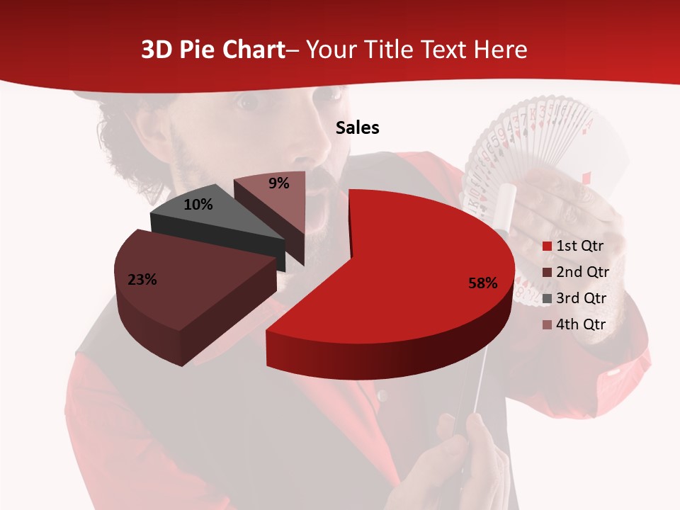 Young Isolated Beard PowerPoint Template