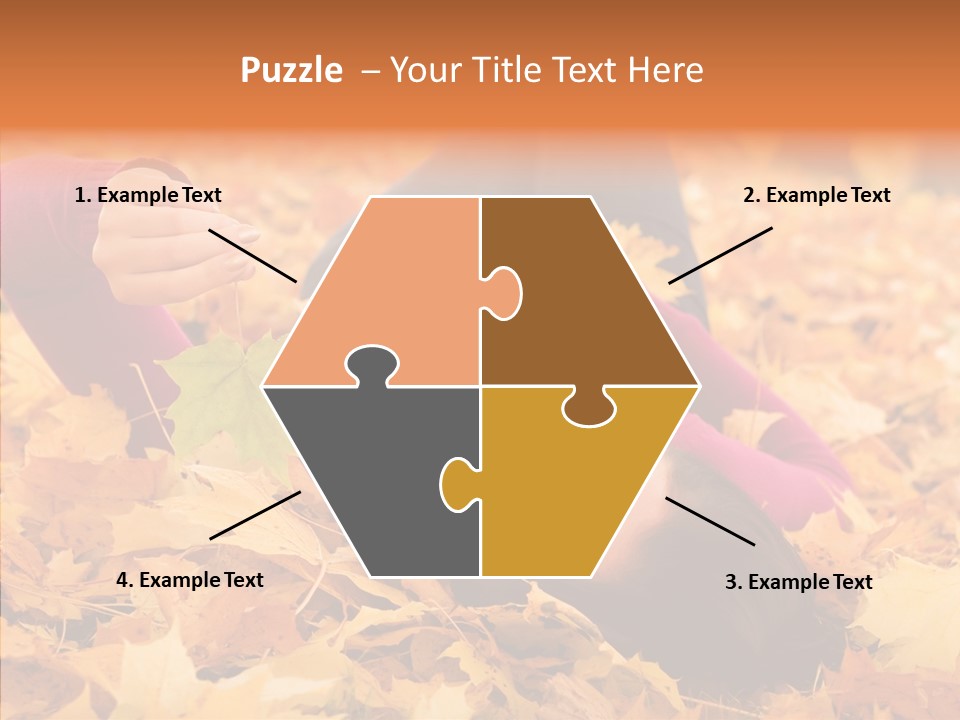 Lady Caucasian Nature PowerPoint Template