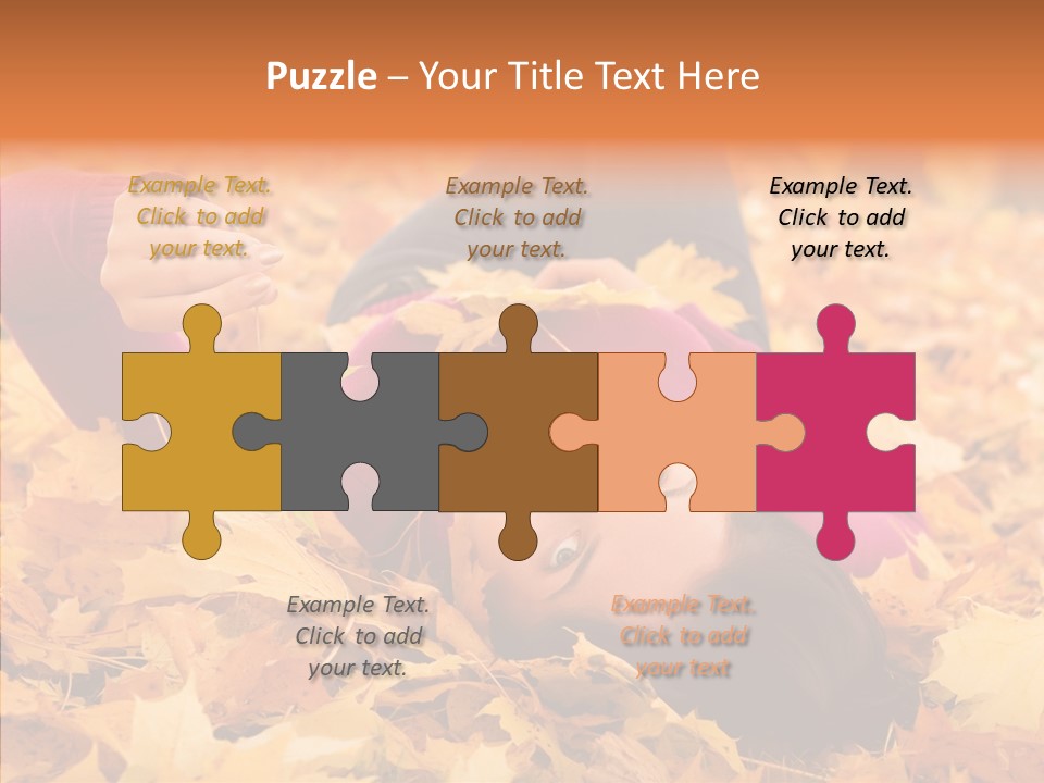 Lady Caucasian Nature PowerPoint Template