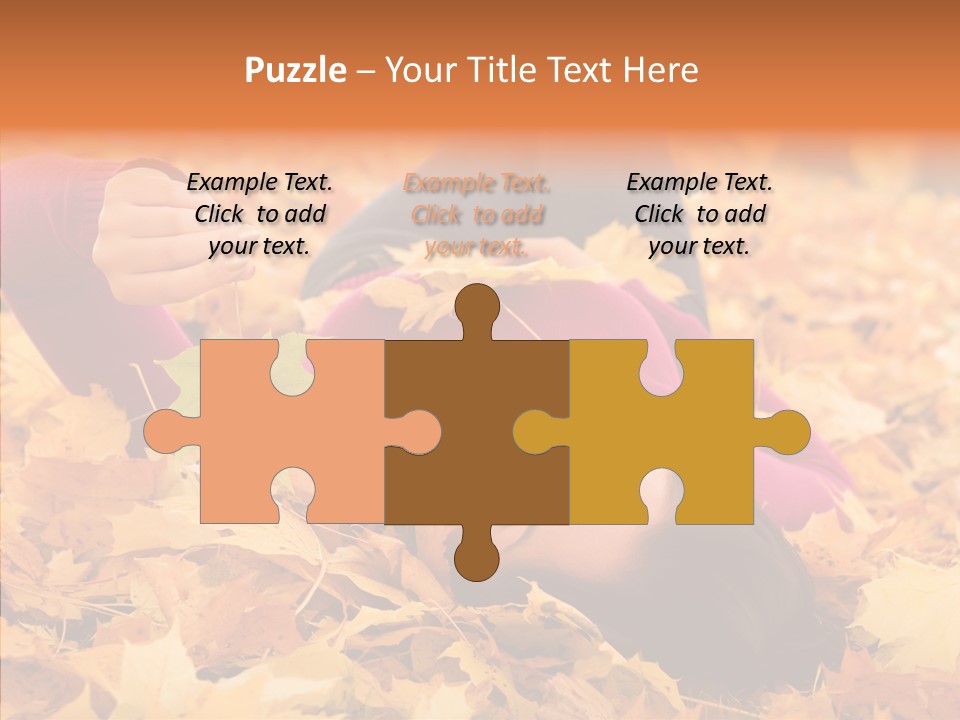 Lady Caucasian Nature PowerPoint Template