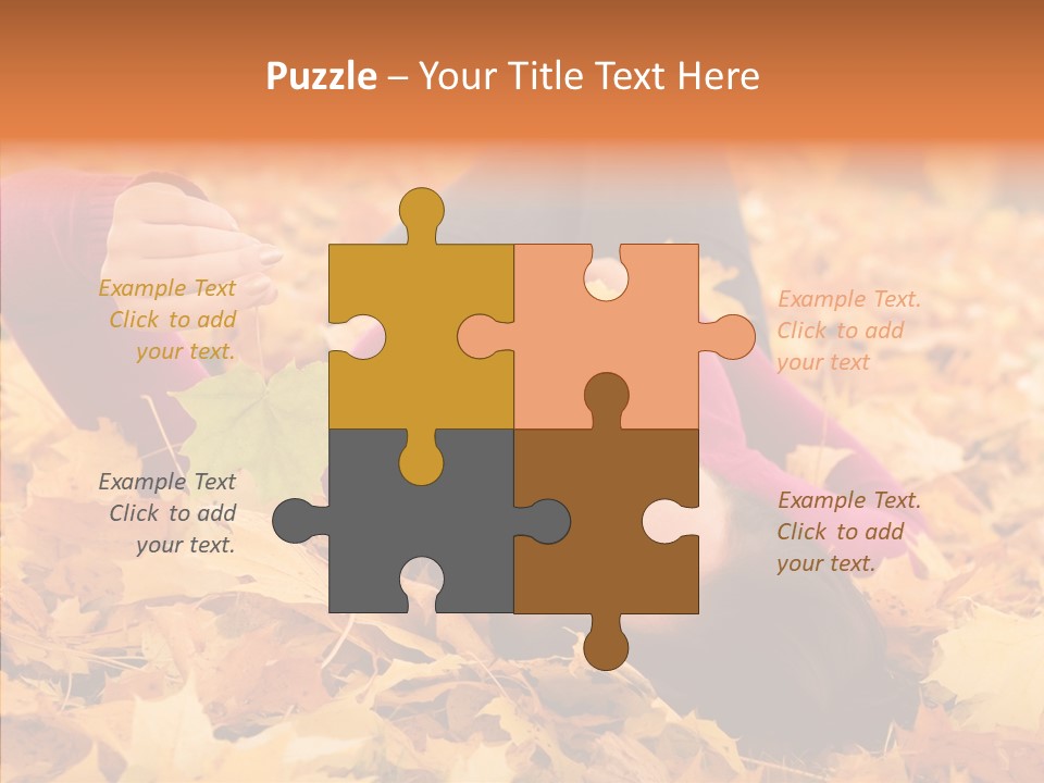 Lady Caucasian Nature PowerPoint Template