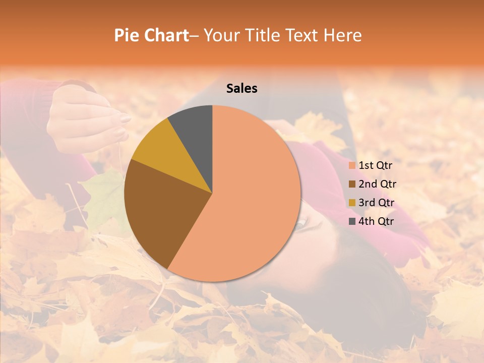 Lady Caucasian Nature PowerPoint Template