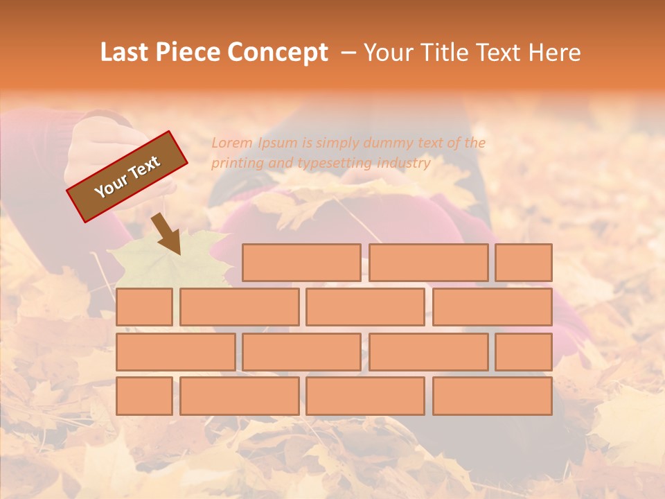 Lady Caucasian Nature PowerPoint Template