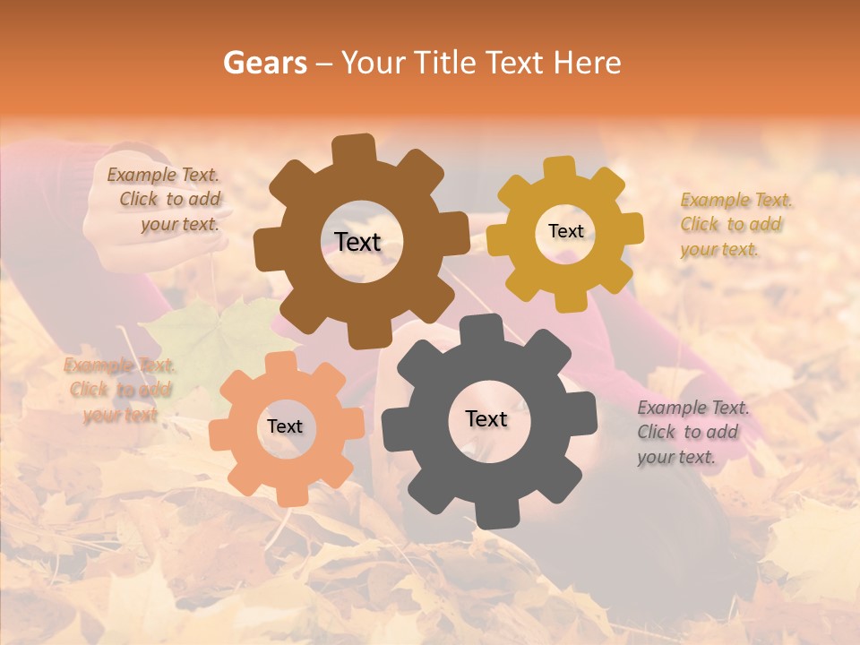 Lady Caucasian Nature PowerPoint Template