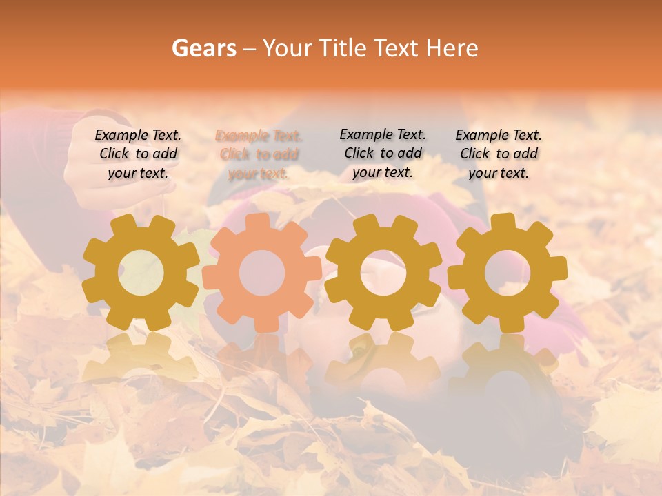 Lady Caucasian Nature PowerPoint Template