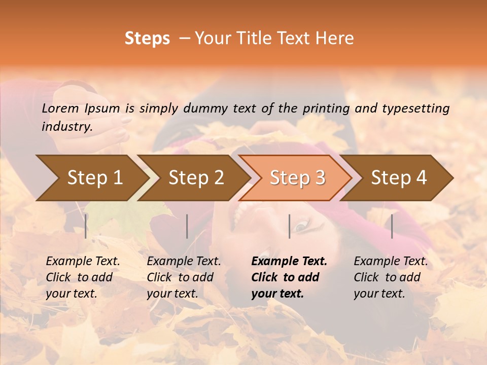 Lady Caucasian Nature PowerPoint Template