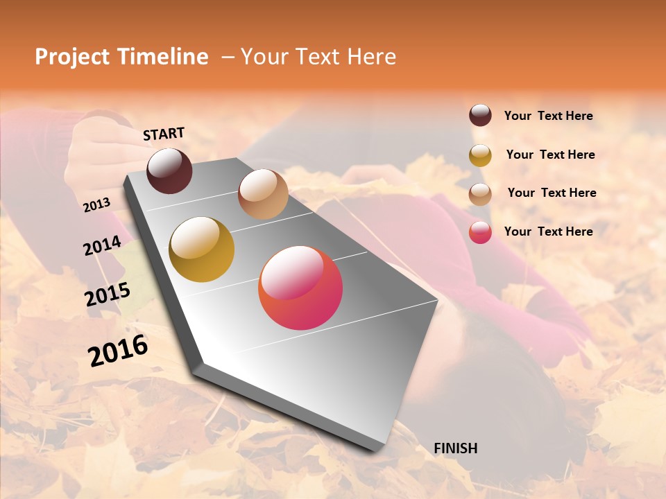 Lady Caucasian Nature PowerPoint Template