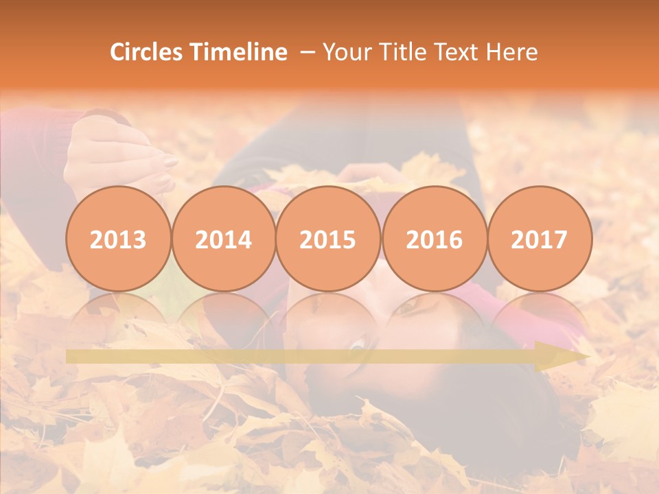 Lady Caucasian Nature PowerPoint Template