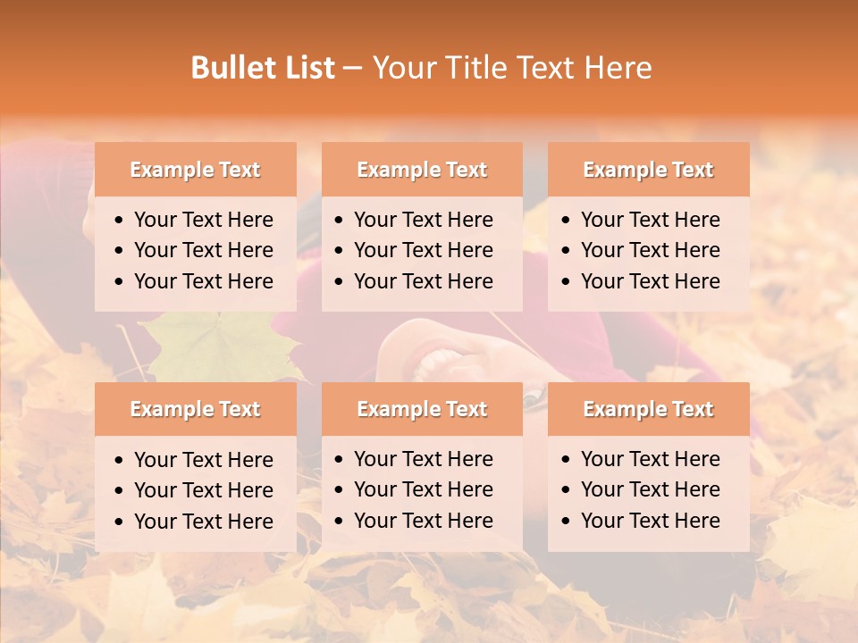 Lady Caucasian Nature PowerPoint Template