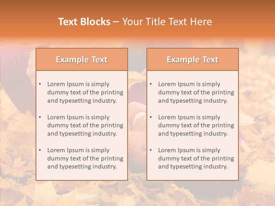 Lady Caucasian Nature PowerPoint Template