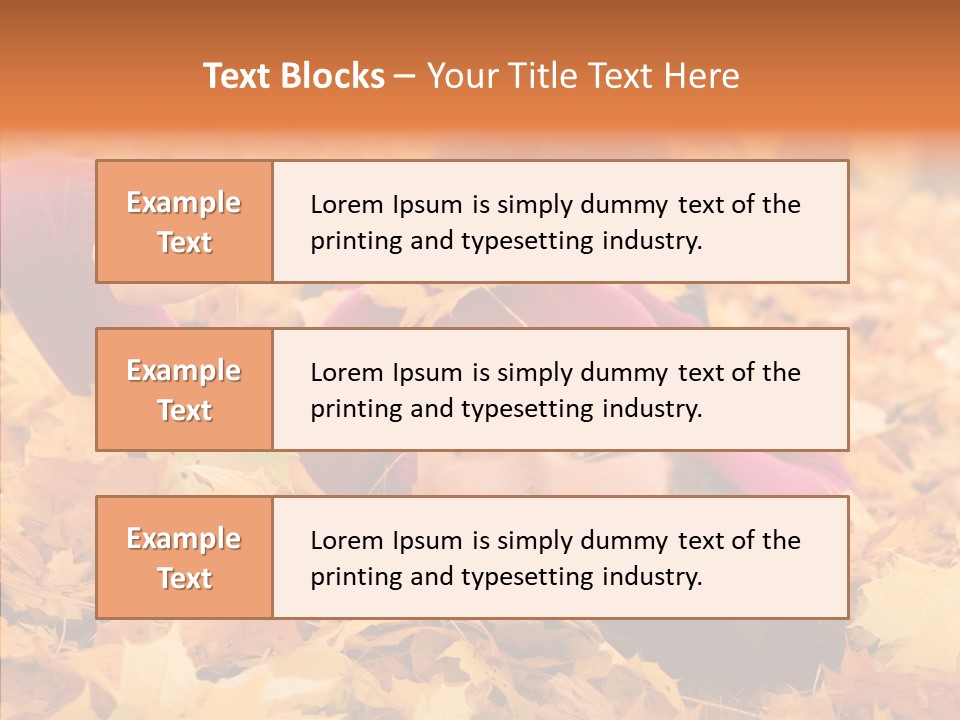 Lady Caucasian Nature PowerPoint Template