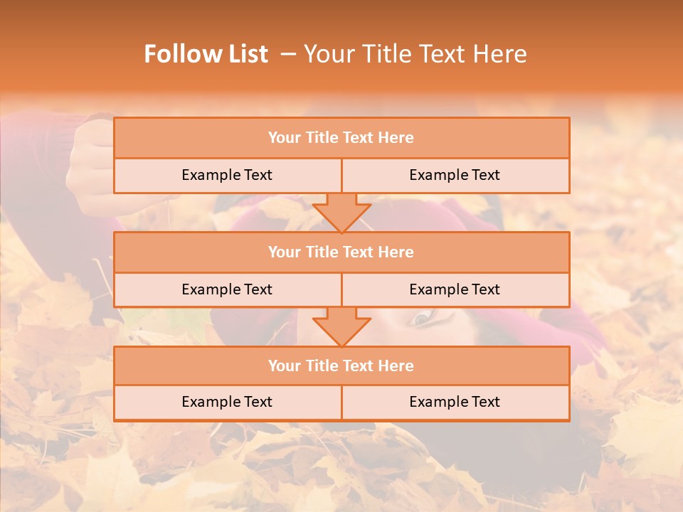 Lady Caucasian Nature PowerPoint Template