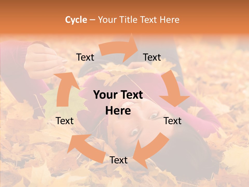 Lady Caucasian Nature PowerPoint Template