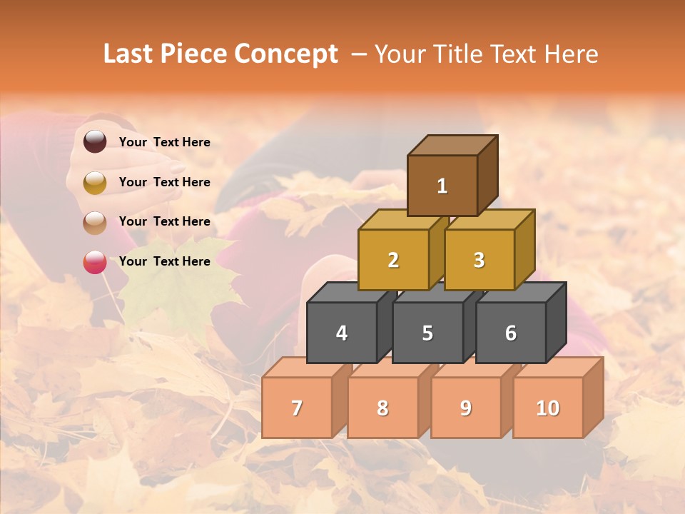 Lady Caucasian Nature PowerPoint Template