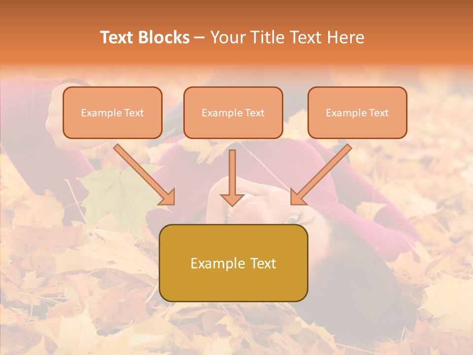 Lady Caucasian Nature PowerPoint Template