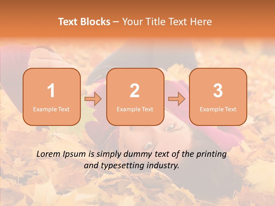 Lady Caucasian Nature PowerPoint Template