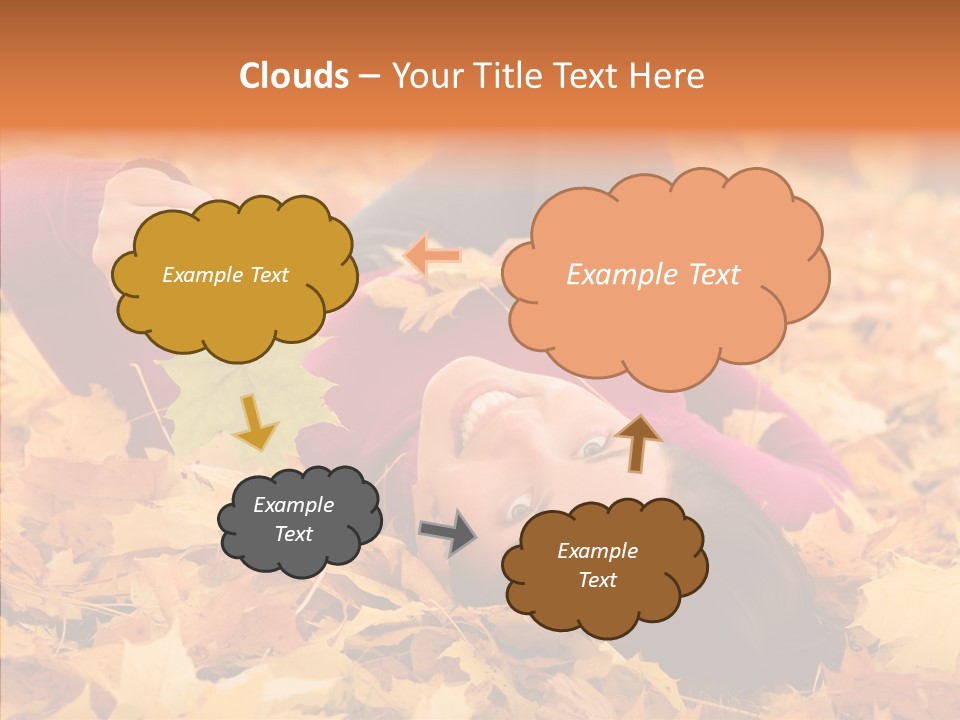 Lady Caucasian Nature PowerPoint Template