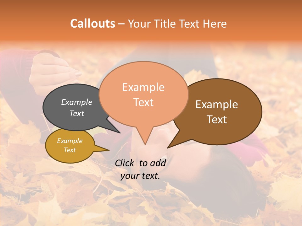 Lady Caucasian Nature PowerPoint Template