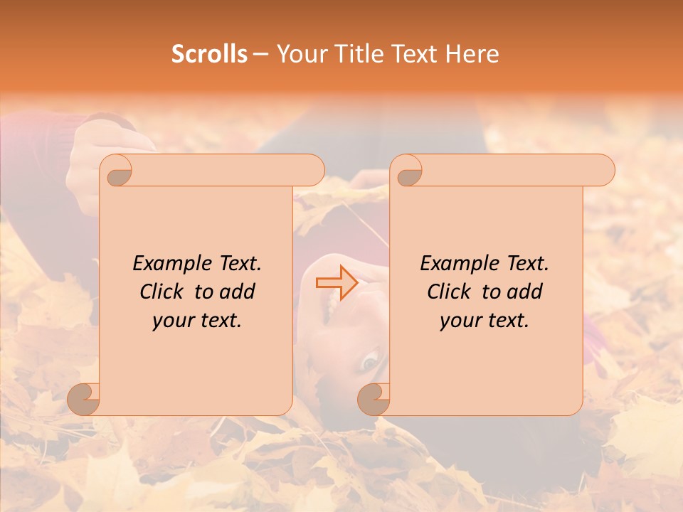 Lady Caucasian Nature PowerPoint Template