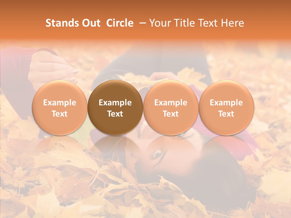 Lady Caucasian Nature PowerPoint Template