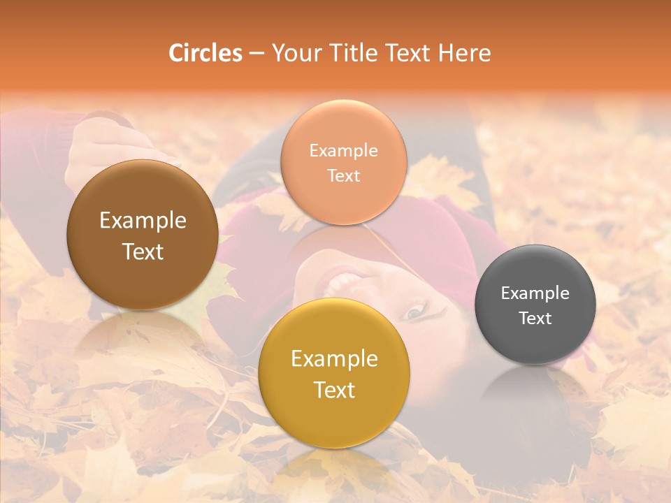 Lady Caucasian Nature PowerPoint Template