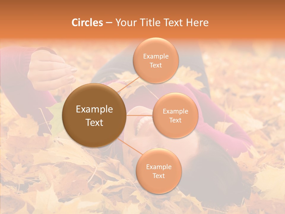 Lady Caucasian Nature PowerPoint Template