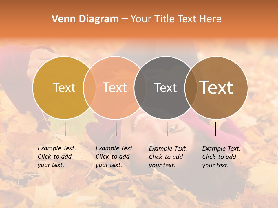 Lady Caucasian Nature PowerPoint Template