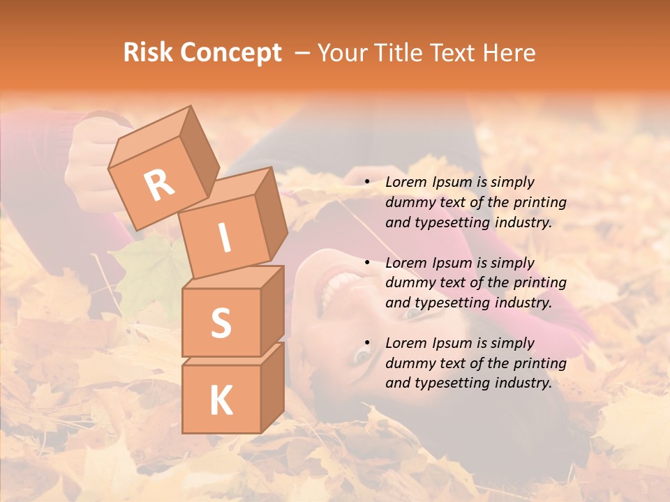 Lady Caucasian Nature PowerPoint Template