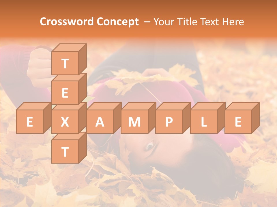 Lady Caucasian Nature PowerPoint Template