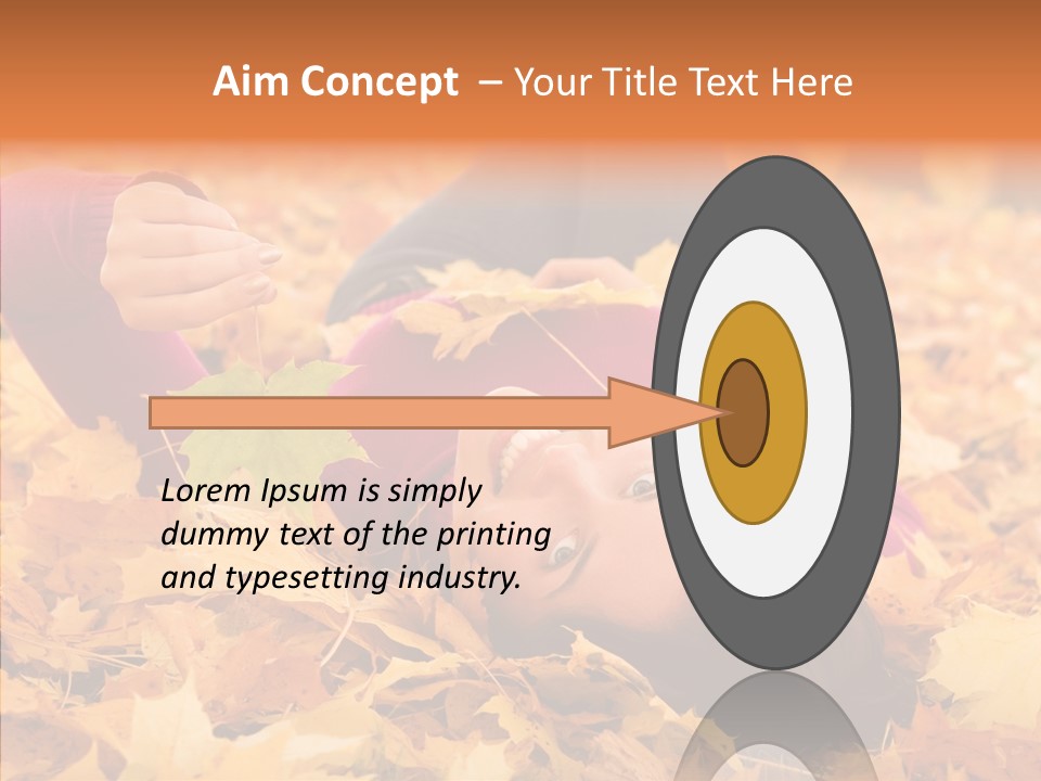 Lady Caucasian Nature PowerPoint Template